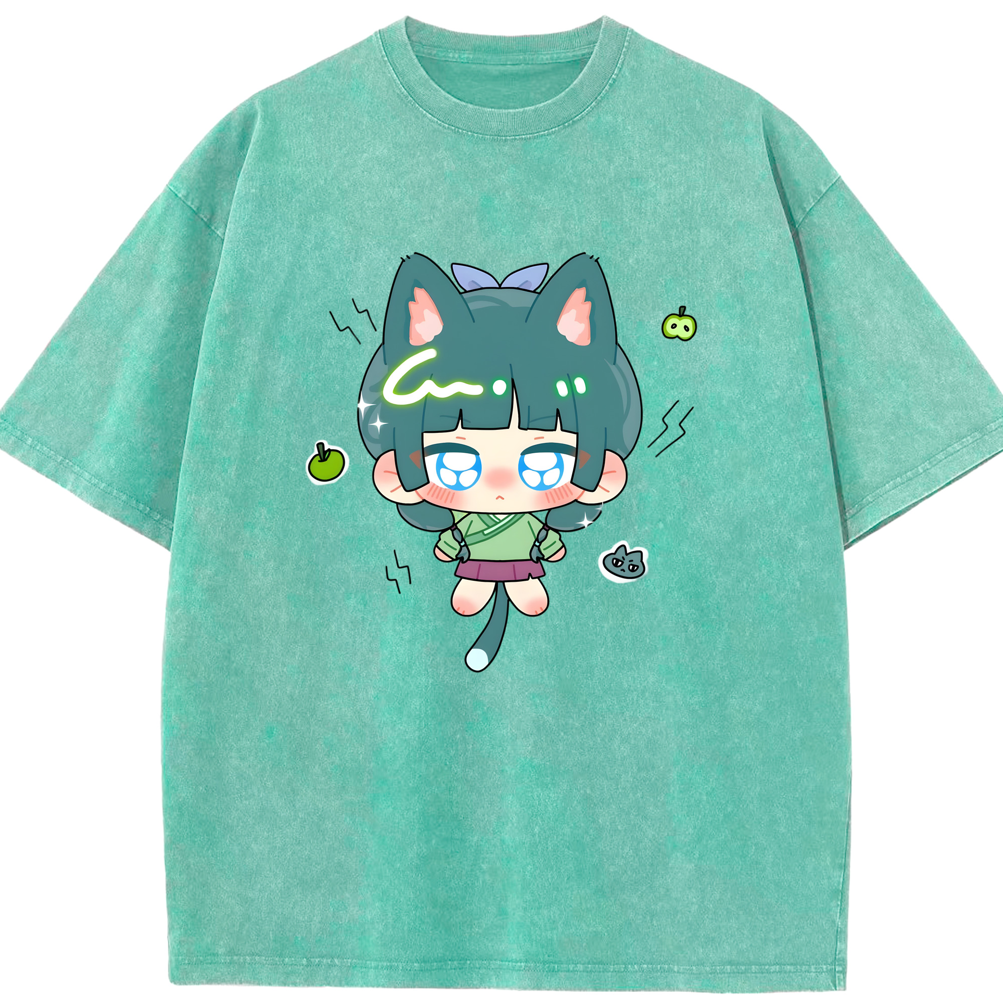 （画像用） 薬屋のひとりごと The Apothecary Diaries 綿100% ヴィンテージ風 半袖Tシャツ（フロントプリント）